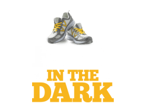 Run in the dark Footer button