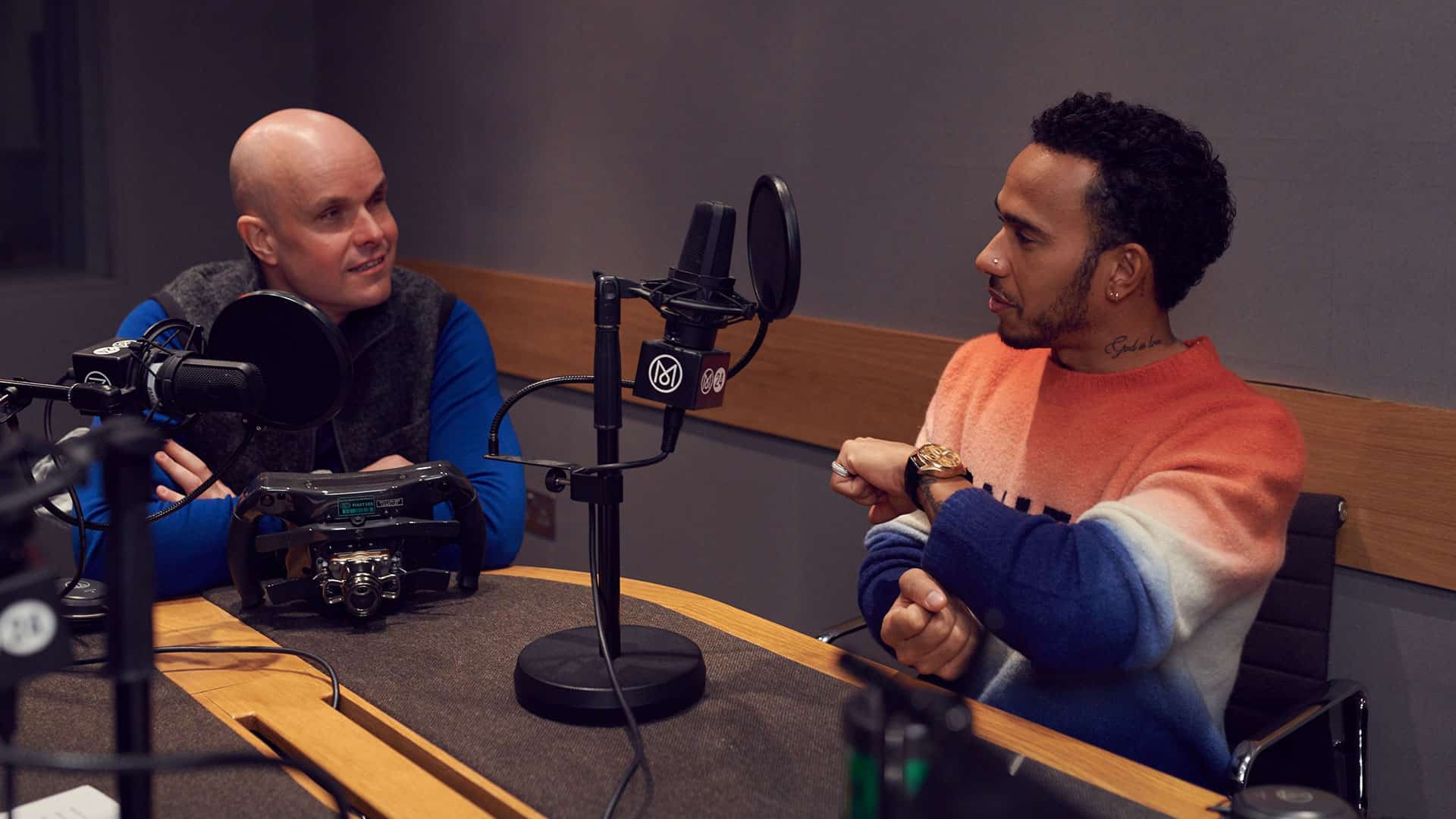 Mark And Lewis Hamilton Mark Speaking Headshot