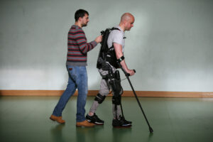 Mark Pollock using Exoskeleton