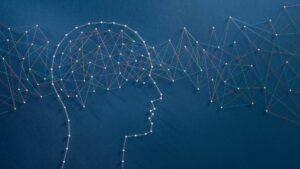 Outline Human Head Brain Waves 1920×1080 Outline of human head with jagged brain waves